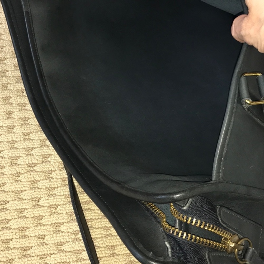 Vintage 1990 Coach Leather Zipper Satchel Unused! - Picture 7 of 16